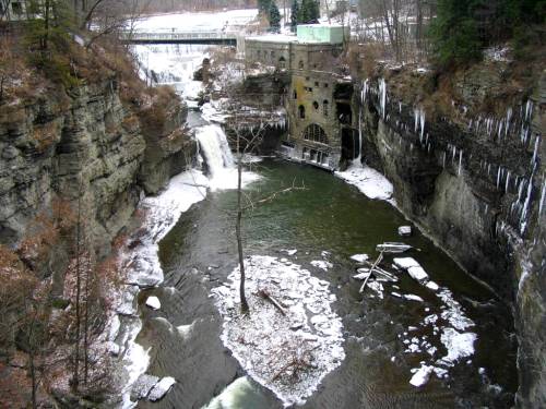 Triphammer Falls - Early Winter